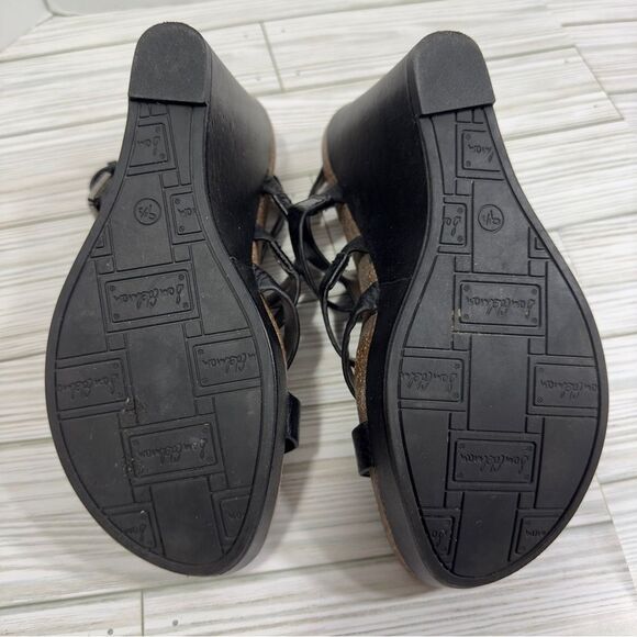 SAM EDELMAN NAYLA LEATHER WEDGES SANDAL 9.5 - Picture 16 of 16